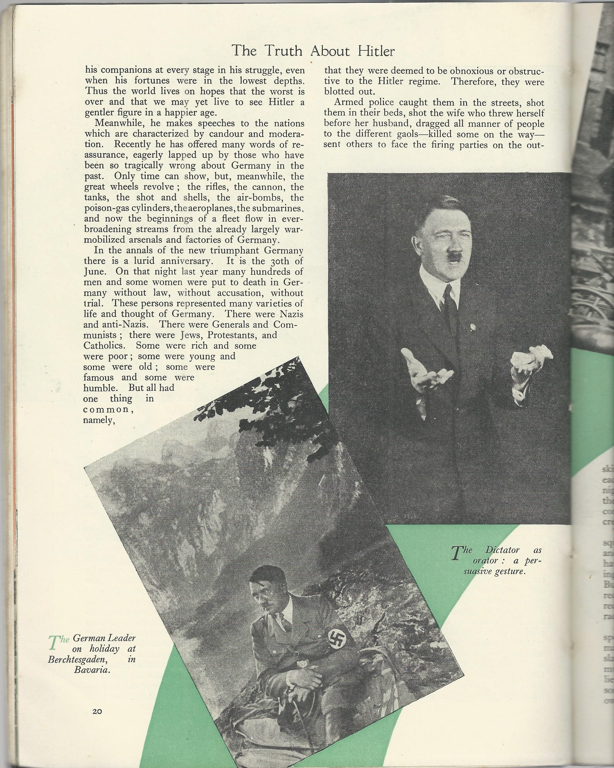 The Truth About Hitler – Churchill's original, unexpurgated profile of  Hitler in November 1935