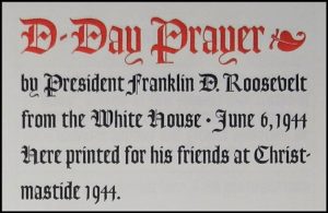 FDR D-Day Prayer