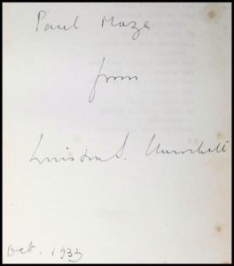 Churchill inscription to Paul Maze