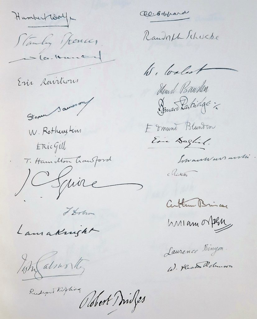 A legion of signatures | Churchill Book Collector