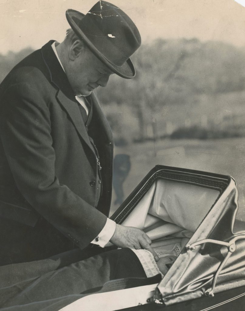 Photo of Churchill with grandchild