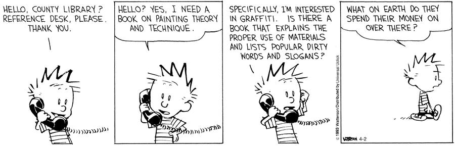 Calvin and Hobbes, Library